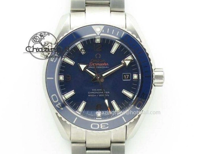 0127 GoodFit Planet Ocean Pro 45mm OMF 1:1 Best Edition Orange Marker On Rubber Strap A8500 (Black Balance Wheel) 8139